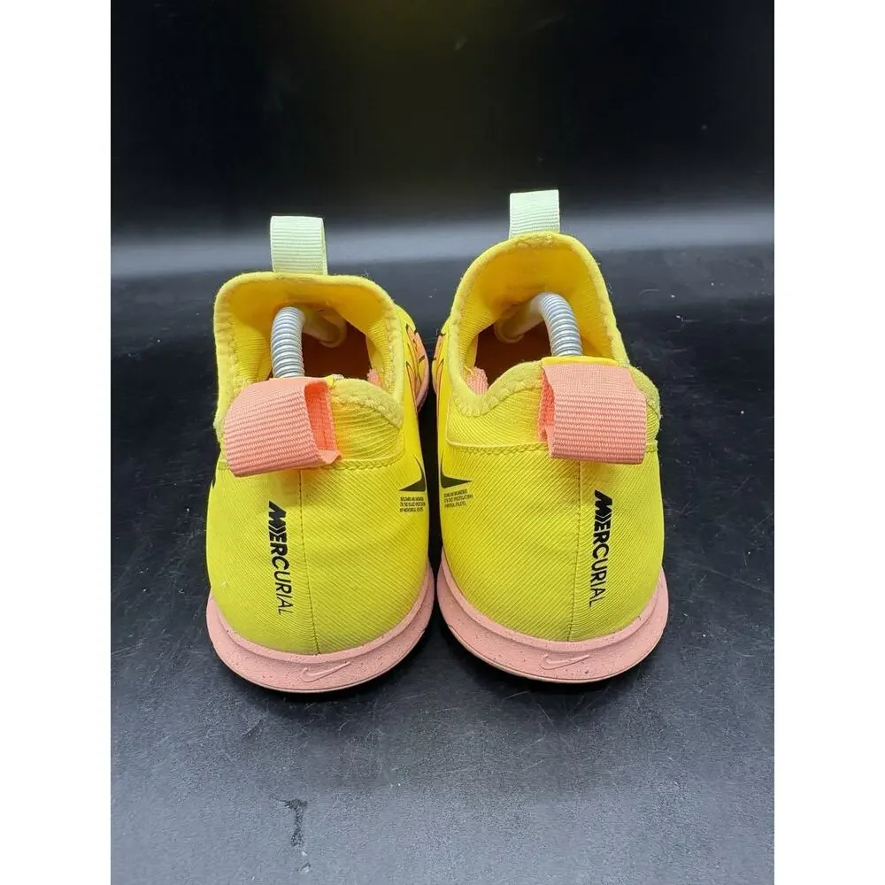 Nike Jr Zoom Mercurial Vapor 15 Indoor Kids Shoes Size 4.5Y DJ5619-780